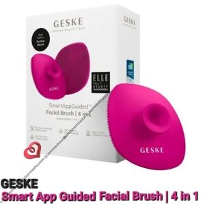 🎉3•$13/4•$16🎉 GESKE SmartAppGuided Facial Brush 4 In 1 Magenta